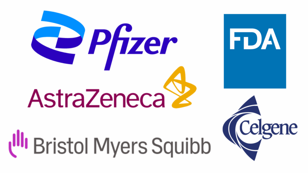 Logos of companies where VSCR directors have previously worked, showcasing their experience in clinical research and healthcare